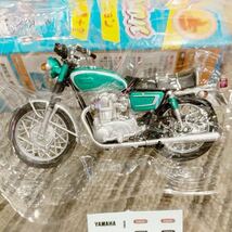 リアル 精密 ビッグバイクコレクション ヤマハ XS1 キャンディグリーン フィギュア バイク 食玩 YAMAHA F-toys エフトイズ_画像2