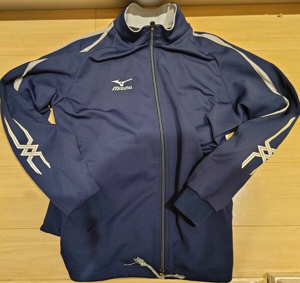 ミズノ　 MIZUNO　ジャージ　 スポーツウェア　 ジャケットのみ　Lサイズ　メンズ　ネイビー　旧デザイン