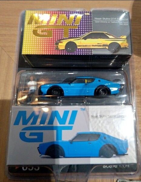 mini-gt 東京オートサロン 限定 2台セット 日産 ケンメリ フィギュア付き トップシークレット スカイラインGT-R