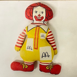 【 訳あり特価！ 】 80s マクドナルド ロナルド ドナルド ピロードール クロスドール 人形 McDonald's Ronald 人形 / 管理V13の画像1