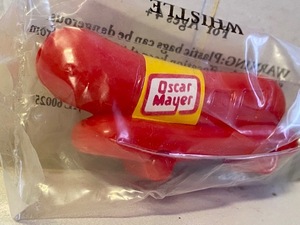 即決！ クリックポスト可！ 【 オスカーメイヤー 】 デッドストック OSCAR MAYER 笛 / アメトイ ウインナーモービル ホイッスル / 管理V13