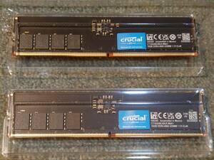 crucial CT16G48C40U5 DDR5-4800 16GBx2 32GB デスクトップ メモリー