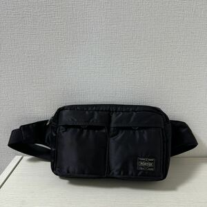 【大幅値下げ】【新品同様】定価17,050円 PORTER TANKER ポーター タンカー ウエストバッグ 622-08723 ブラック 黒 ボディバッグ