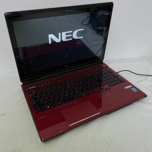 O232-ST7-472 NEC PC-LL750MSR LaVie L 2013年夏モデル クリスタルレッド 15.6型 8GB パソコン PC 赤 通電・初期化OK⑤