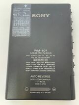 O258-K32-3318 SONY ソニー / WM-607 / カセットプレーヤー / WALKMAN ウォークマン / 日本製 / 通電確認OK ⑦_画像4