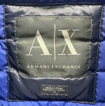 美品 A/X ARMANI EXCHANGE アルマーニ エクスチェンジ ダウンジャケット 軽量 ネイビー _画像8