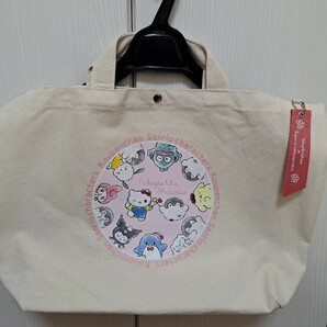 【新品】コウペンちゃん×サンリオキャラクターコラボ2wayキャンバストート丸