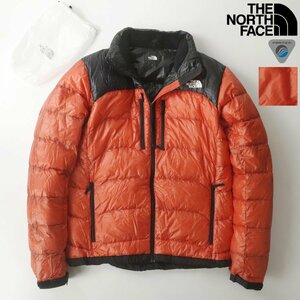 美品 THE NORTH FACE ノースフェイス ND91307 アコンカグア トレッキング ダウンジャケット オレンジ L 収納袋付き【定価￥18,323-】