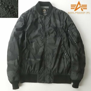 美品 ALPHA INDUSTRIES アルファ TYPE L-2A フライトジャケット カモフラ柄 L ブルゾン MA-1 迷彩 ミリタリー【相場価格￥20,080-】-