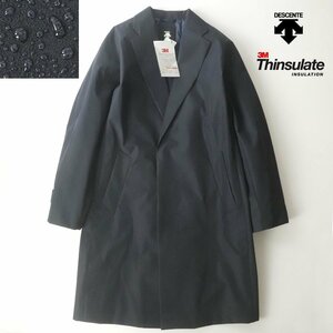 新品タグ付き DESCENTE デサント 7742M194 撥水シェル サーモライト中綿 チェスタースタイリッシュコート LL/XL【相場価格￥42,900-】