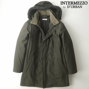 極美品 ダーバン INTERMEZZO インターメッツォ 撥水加工 ダウンライナー付 モッズコート カーキ 2L/XL ミリタリー【相場価格￥57,000-】