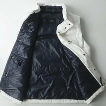 極美品 LACOSTE ラコステ BH310E コットンピケ ディアプレックスラミネート ダウンベスト 白 ホワイト 50/4 JP:M 【定価￥31,900-】_画像3