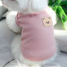 イエローXLサイズ◆【残り数枚】犬服 タンクトップ ワッフル地 カットソー シャツ ドッグウェア ペットグッズ 新作 犬用品 新品 小型犬用_画像9