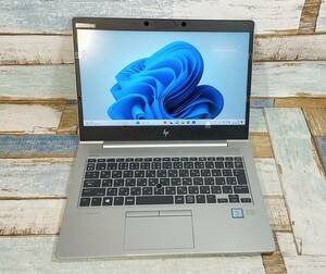 HP ELITE BOOK 830 G6/intel Core i5-8265U＠1.60GHz/メモリ8GB/SSD/13.3インチ/win11/ウェブカメラ