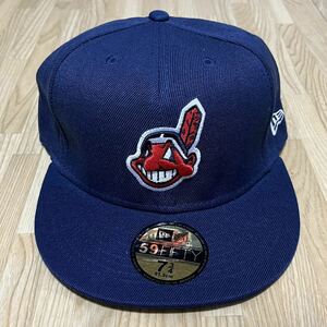 MLB クリーブランド インディアンス 帽子 ニューエラ NEWERA キャップ インディアンズ ワフー 酋長 7 3/4 61.5cm