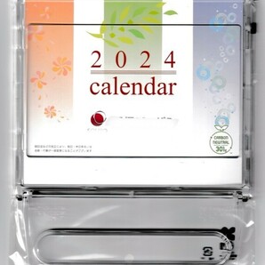 2024 シンプル マルチ卓上カレンダー メモ・ホワイトボード・フォトスタンド 企業名入りの画像2