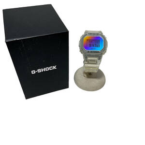 CASIO G-SHOCK DW-5600SRS-7JFR ジーショック Iridescent Colorシリーズ デジタル ラバー クリア スケルトン メンズ腕時計