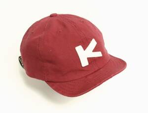 【日本製】KAVU K CAP ベースボール キャップ ボルドー 赤 レッド 帽子 カブー A&F