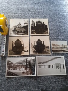 SL蒸気機関車　鉄道写真モノクロ　C５７　396等