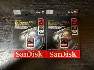 SanDisk（サンディスク）ExtremePRO SDXCカード UHS-I128GB SDSDXXD-128G- 2枚セット