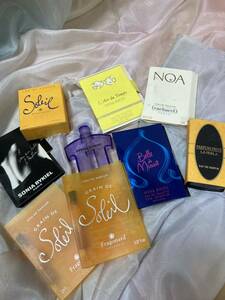  perfume fragrance sample 9 piece set Nina Ricci Sonia Rykiel flagona-rulaperula Cacharel 