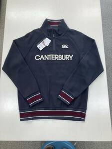 【Canterbury】カンタベリー メンズ スウェットシャツ(ハーフZIP) Lサイズ Charcoal RA49613