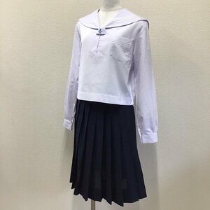 O385 (中古) 兵庫県 東播磨高校 セーラー服 上下セット /旧制服/170A/W68/セーラー/スカート/KANKO/合服/夏服/中学校/学生服/女子学生