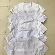 O118/(中古/箱) 兵庫県 東播磨高校 女子制服 5点 /旧制服/セーラー/5T/白3本ライン/半袖/中学/高校/制服/学生服/夏服/夏用/女子学生/まとめ_画像3