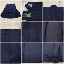 I326/Y(中古)山形県 山形西高校 女子制服2点 /L/W69/丈63/冬セーラー/冬スカート/タイ/茶2本ライン/Jujiya/冬服/中学/女子学生/制服/学生服_画像10