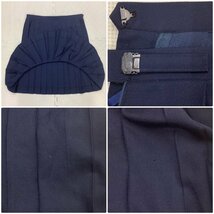 I383/Y(中古)山形県 山形市立第二中学校 女子制服4点 /特大/大きめ/175B/170B/W85/丈60/ブレザー/ブラウス/冬スカート/紐リボン/冬/学生服_画像9