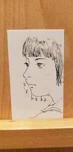 名刺サイズオリジナルイラスト原画『女の子32』