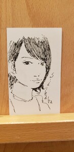 名刺サイズオリジナルイラスト原画『女の子43』