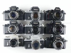 6 Nikon F2 F3 フォトミック アイレベル MF一眼レフカメラ フィルムカメラ まとめ まとめて 大量 セット