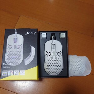  mouse XTRFY M42 RGBge-ming mouse ( white ) used wire 