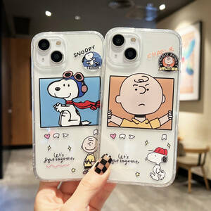 iPhone13ケース スヌーピー TPU クリア キャラクター かわいい ピーナッツ PEANUTS スマホケース iPhone11 12 13 Pro max mini ケース