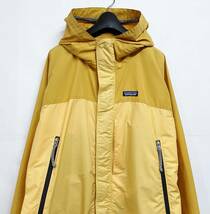 Mサイズ◆patagonia パタゴニア エッセンシャルジャケット Yellow マウンテンパーカー シェル_画像1