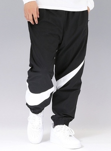 Sサイズ◆NIKE ナイキ HBR STMT WOVEN PANTS ビッグスウォッシュ ウーブンパンツ ブラック ナイロンパンツ