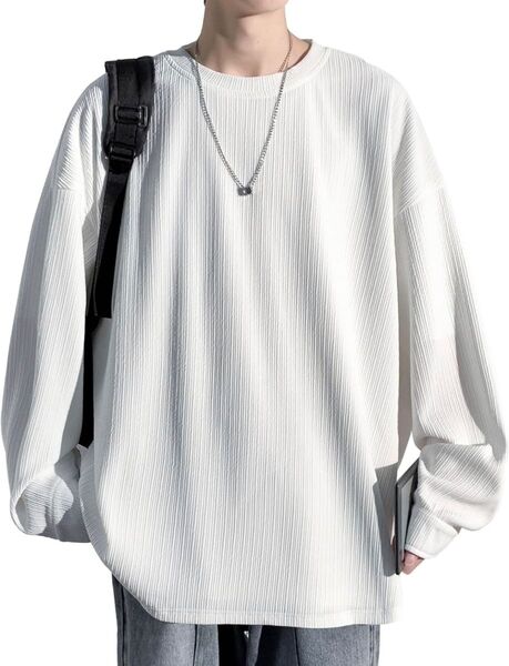 長袖 tシャツメンズ 大きいサイズ 無地 厚手 ロングtシャツ メンズ 秋冬服 トレーナー メンズ LLサイズ