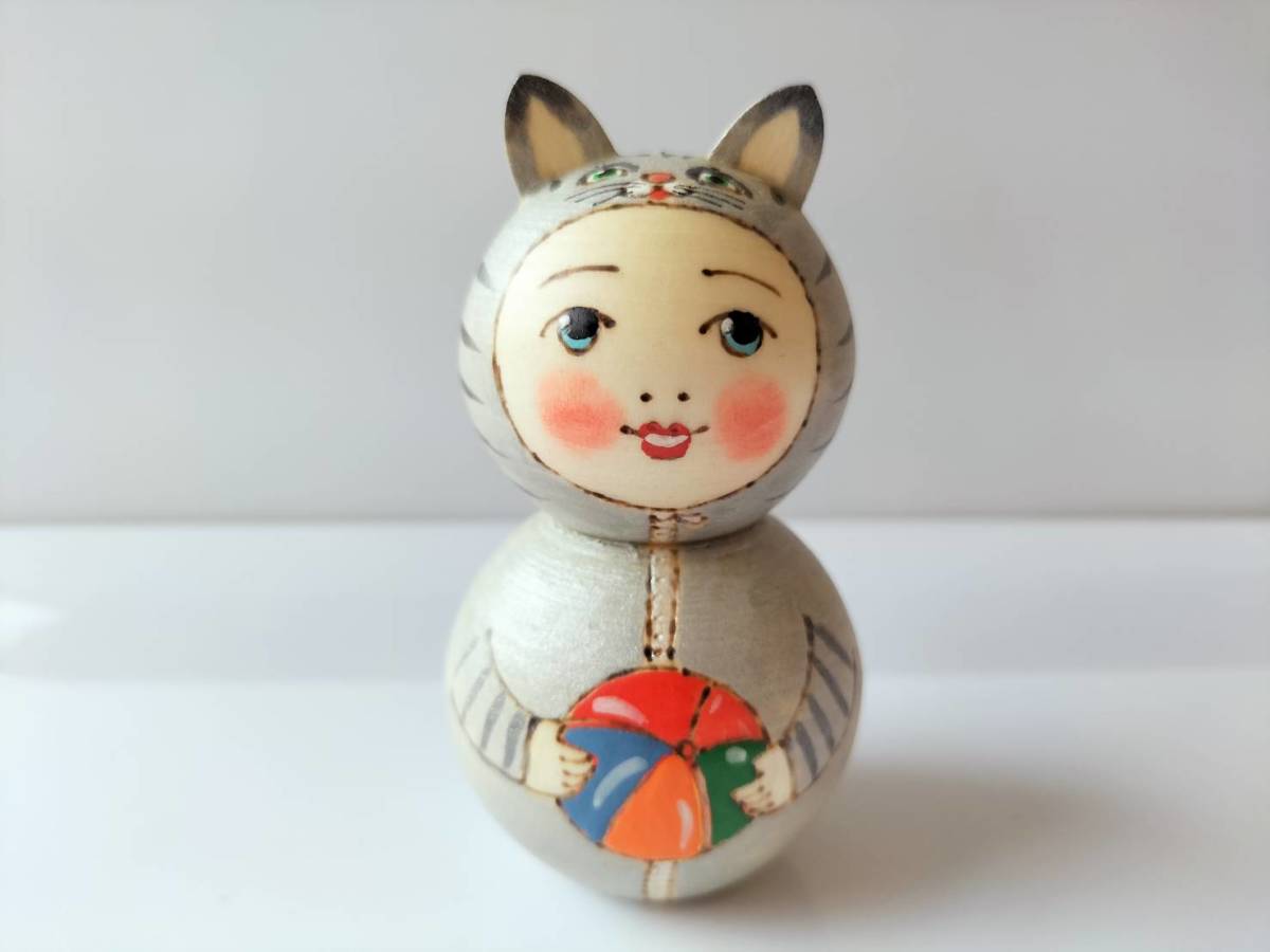 [LYH209] Nordic Russian goods, made by Lyuba, wooden doll, kemari, Handmade items, interior, miscellaneous goods, ornament, object