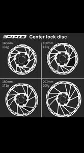 　liiPRO ディスクブレーキ ローター センターロック160mm 2個セット