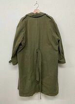 40's 50's French Army フランス軍 Hauser Lille M-35 モーターサイクルコート ロング Motorcycle Coat オリーブ サイズ2 [ta-0967]_画像8