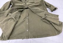 40's 50's French Army フランス軍 Hauser Lille M-35 モーターサイクルコート ロング Motorcycle Coat オリーブ サイズ2 [ta-0967]_画像7