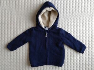 PETIT BATEAU プチバトー　ニットパーカー　12m/74cm　used