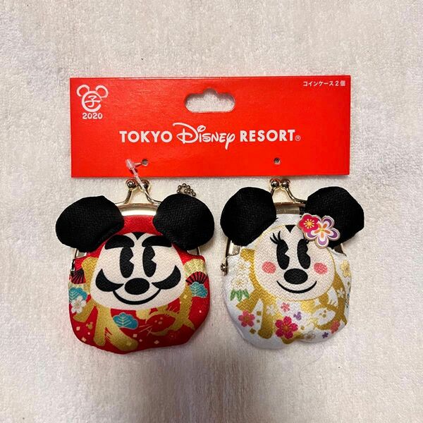 ディズニーリゾート TDR ディズニー ミッキー ミニー　がま口財布　ポーチ　コインケース