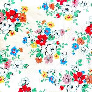 【即決】ペーパーナプキンバラ売り1枚から ランチサイズ 【Cath Kidston】Florets