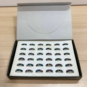 指輪 Mood Ring カラーペインティング まとめて36個大量セット おもちゃ 景品 プレゼント キッズ こども 小学生 中学生 アクセサリー (1-3)