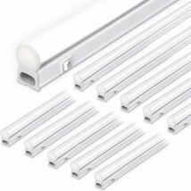 スイッチ付器具一体型LED蛍光灯 40W形 長さ200cm 6000K昼光色 配線工事不要 照明 天井 連結コード付属 10本セット (③_画像1