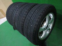 美品★BALMINUM 16インチ アルミ 16×6.5J +38 2021年製/バリ溝★ICE ESPORTE 205/60R16 スタッドレス/冬用 4本[ノア/ヴォクシー]_画像9