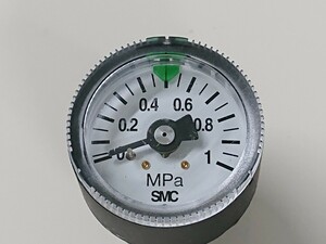 中古品 SMC 圧力計 1MPa エアー用