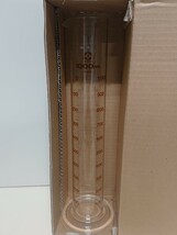 中古品 柴田科学 ガラス製 メスシリンダー スーパーグレード 1000mL 2352-1000 SHIBATA_画像1